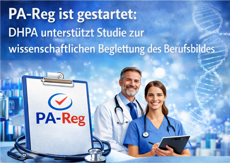 PA-Reg ist gestartet: DHPA unterstützt Studie zur wissenschaftlichen Begleitung des Berufsbildes